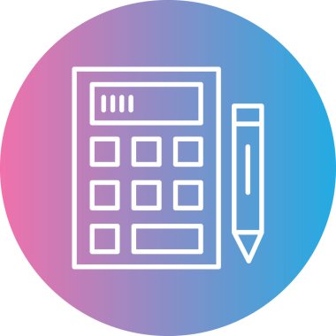 calculator web icon simple illustration