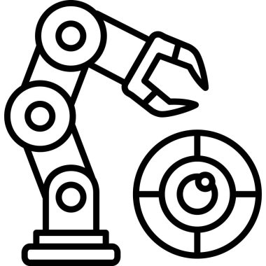 Robot kolu robot simgesi