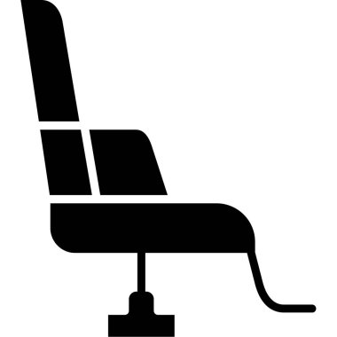 Sandalye Simgesi, vektör illüstrasyonu