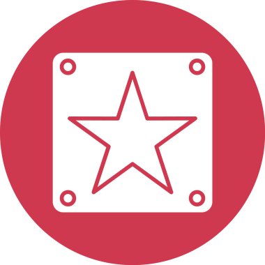 yıldız simgesi vektör illüstrasyonu