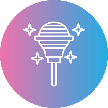 Mikrofon simgesinin vektör illüstrasyonu