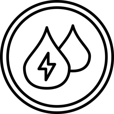 Enerji simgesinin vektör illüstrasyonu