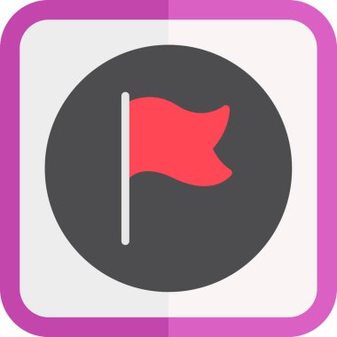 vektör bayrak simgesi