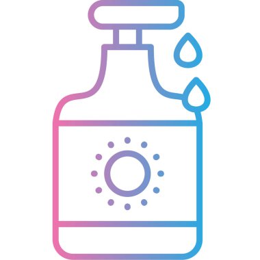 Şişe. Web simgesi basit illüstrasyon