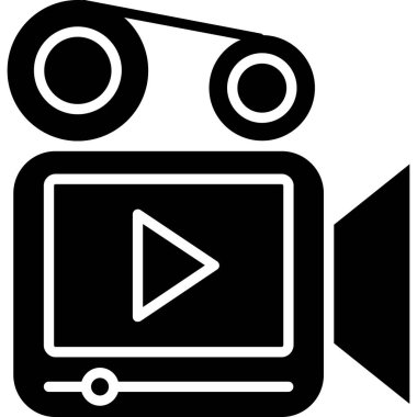 Kamera. Web simgesi basit illüstrasyon