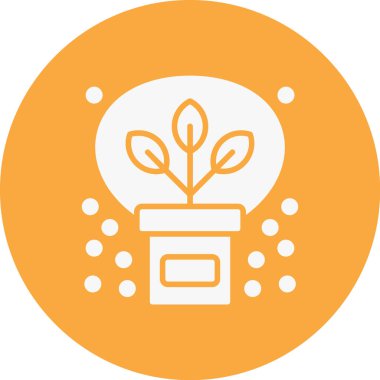 Modern bitki simgesinin vektör illüstrasyonu