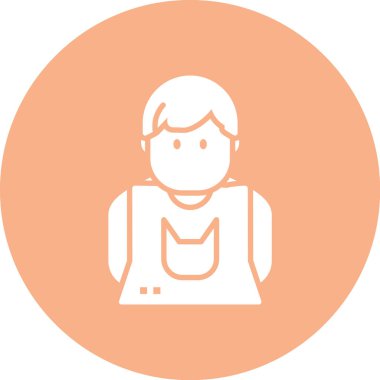 kadın simge vektör illüstrasyonu