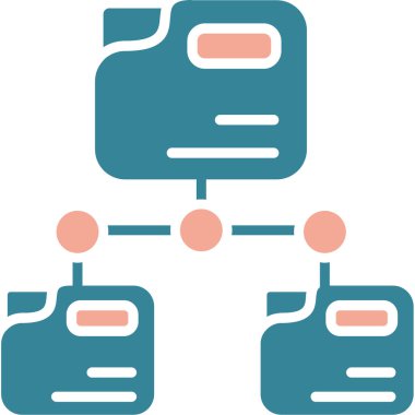 veri paylaşımı. Web simgesi vektör illüstrasyonu