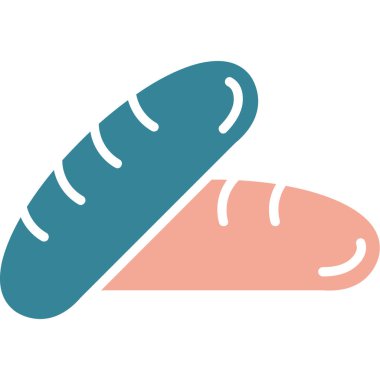 Sosis. Web simgesi basit tasarım