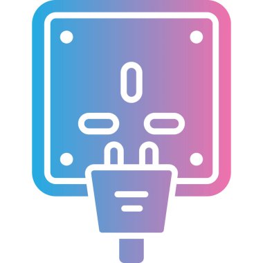 Modern b 'nin vektör illüstrasyonunda gaz ikonu yok