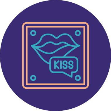 Modern aşk simgesinin vektör çizimi