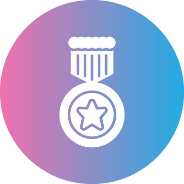 Madalya simgesinin vektör illüstrasyonu