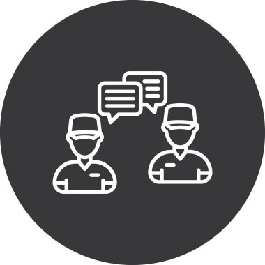 Müşteri Destek kutsal kişilerin resmi, vektör çizim