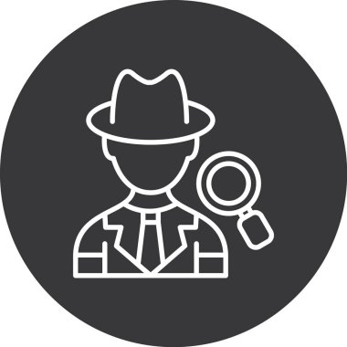 Arama simgesi. Web için basit bir arama vektör simgesi çizimi