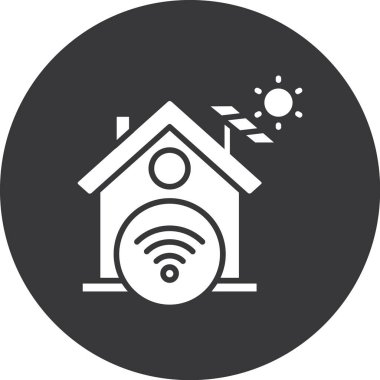 wifi evi ikonu vektör illüstrasyonu