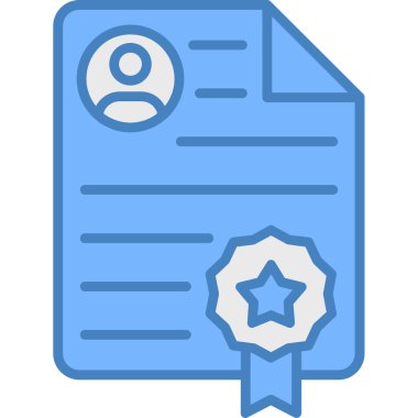 Sertifika diploması simgesi