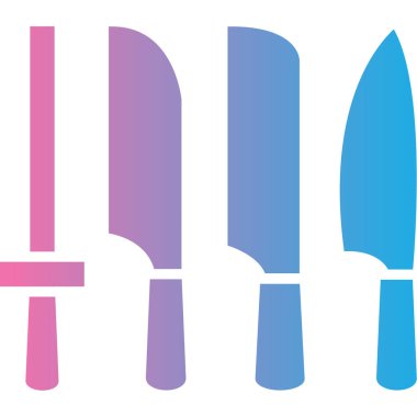 Bıçak simgesinin vektör illüstrasyonu