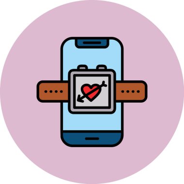 akıllı telefon simgesi vektör illüstrasyonu