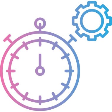 Saat. Web simgesi vektör illüstrasyonu