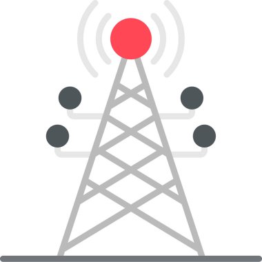 Anten. Web simgesi basit illüstrasyon