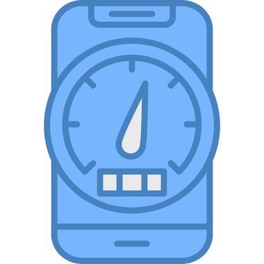 Akıllı telefon. Web simgesi basit illüstrasyon