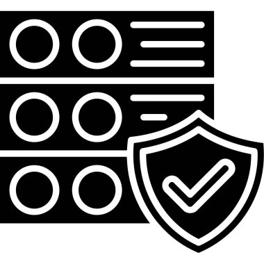 kalkan ikon vektör illüstrasyonu