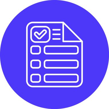 Belge. Web simgesi basit illüstrasyon