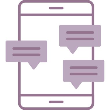 Sohbet ikonu. Basit resimleme