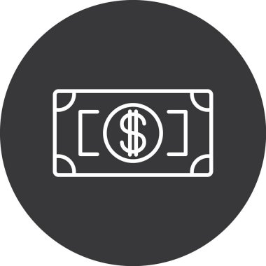 Para çantası simgesini, basit tarzı