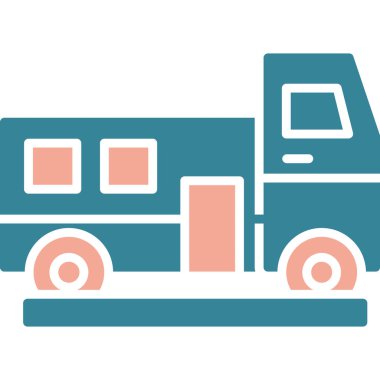 dağıtım van simgesi vektör çizim grafik tasarımı