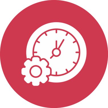 saat vektör illüstrasyon simgesi