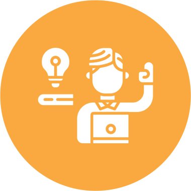 İş ikonu. vektör illüstrasyonu