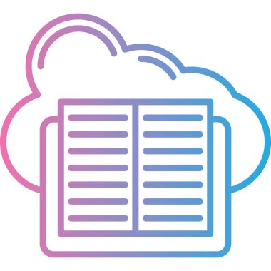 Bulut. Web simgesi basit illüstrasyon