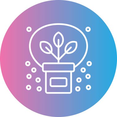 Bitki simgesinin vektör illüstrasyonu