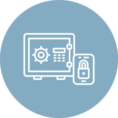 güvenlik simgesi vektör illüstrasyonu