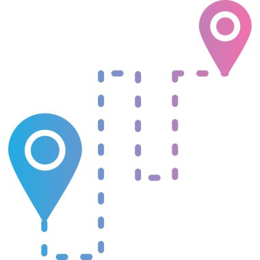 Navigasyon konumu pin simgesi - taslak biçimi