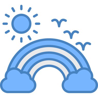 güneş web simgesi, basit vektör illüstrasyonu