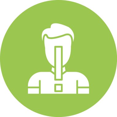 Bir insan simgesinin vektör illüstrasyonu