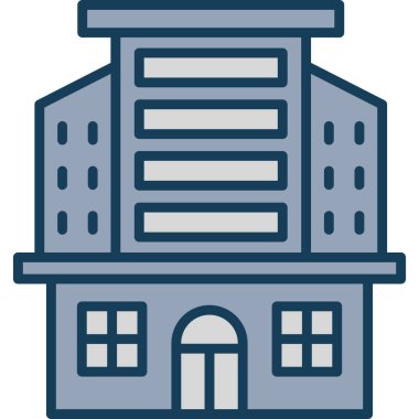 ev simgesini ana hatları doldurulmuş şekilde inşa etmek