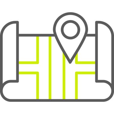 Harita iğnesi. Web simgesi vektör illüstrasyonu