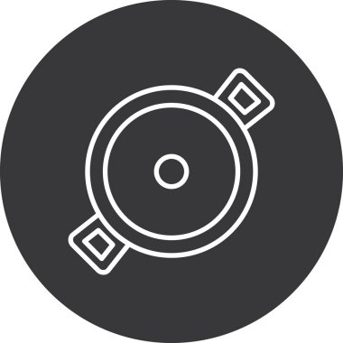 Vinil. Web simgesi basit illüstrasyon