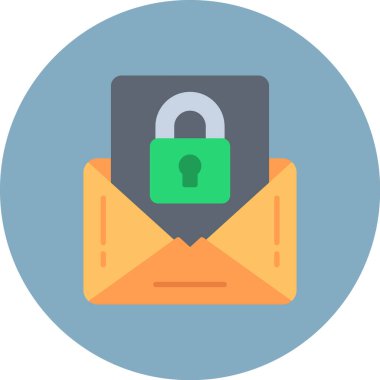 İnternet güvenlik kilidi simgesi - taslak biçimi