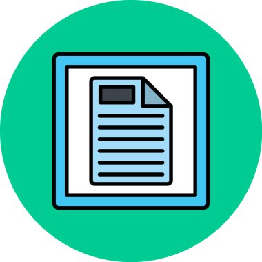 kağıt belge vektör simgesi