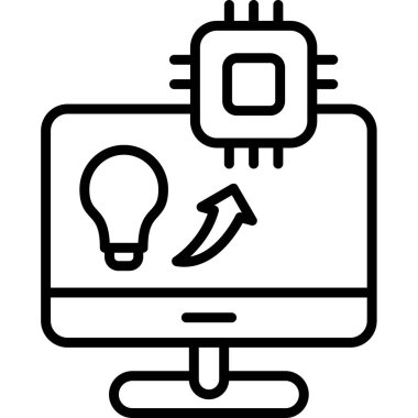 Bir fikrim var. Web simgesi basit tasarım