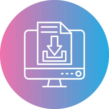 Dosya simgesinin vektör illüstrasyonu