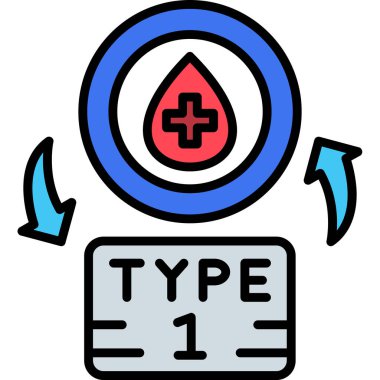 Kan bağışı ikonu. Tıbbi kan bağışı vektör ikonu rengi düz izole düz