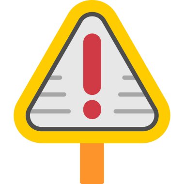 Uyarı işareti. Basit tasarım