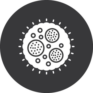 bakteri simgesi vektör illüstrasyonu