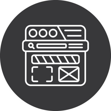 seo modern simgesinin vektör illüstrasyonu