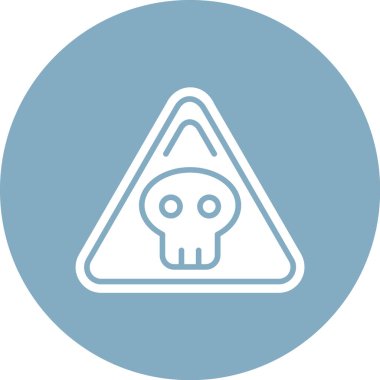 Bir kafatası simgesinin vektör çizimi